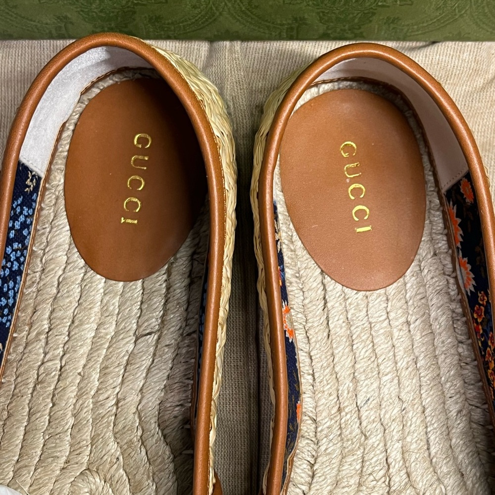 Gucci Natural Tan Straw Espadrilles - Picture 11 of 14